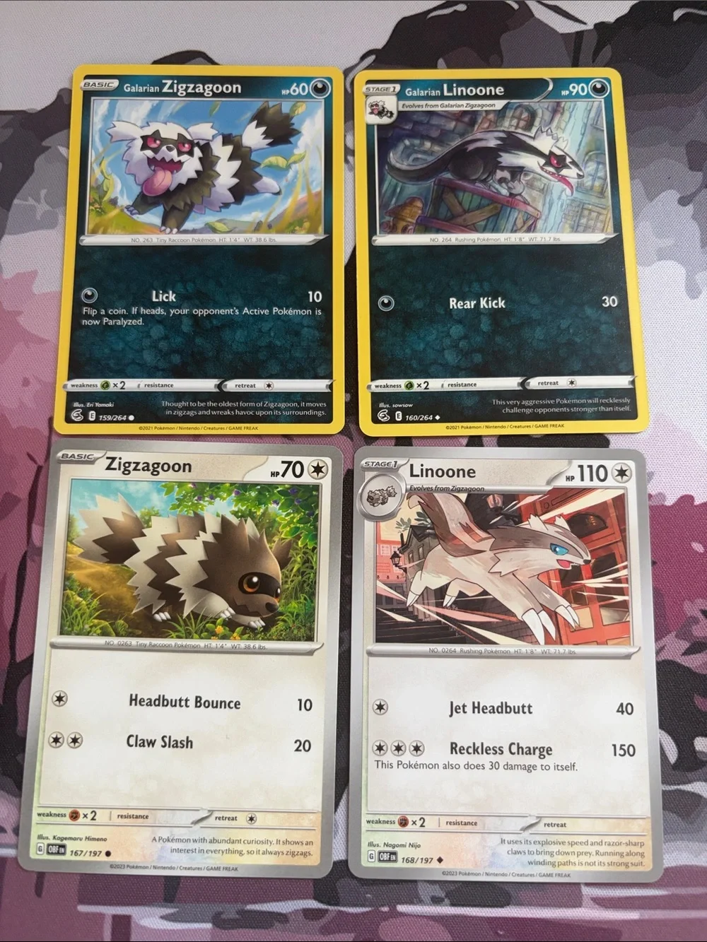 Zigzagoon & Linoone Evolution Lot | Fusion Strike + Obsidian Flames | ✨5/$25✨